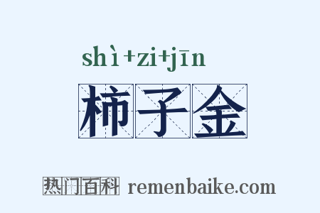 柿子金是什么意思的图片